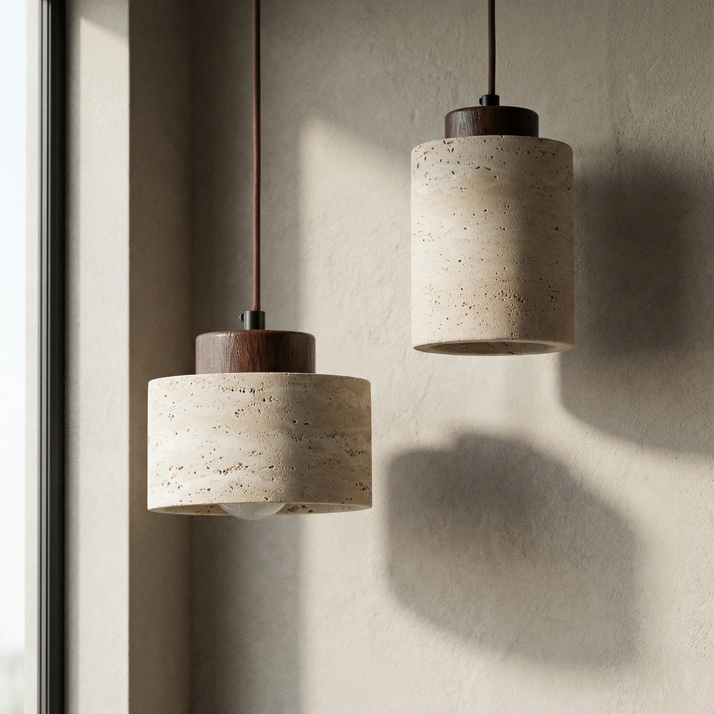 Cerova Japanese Stone Pendant Light