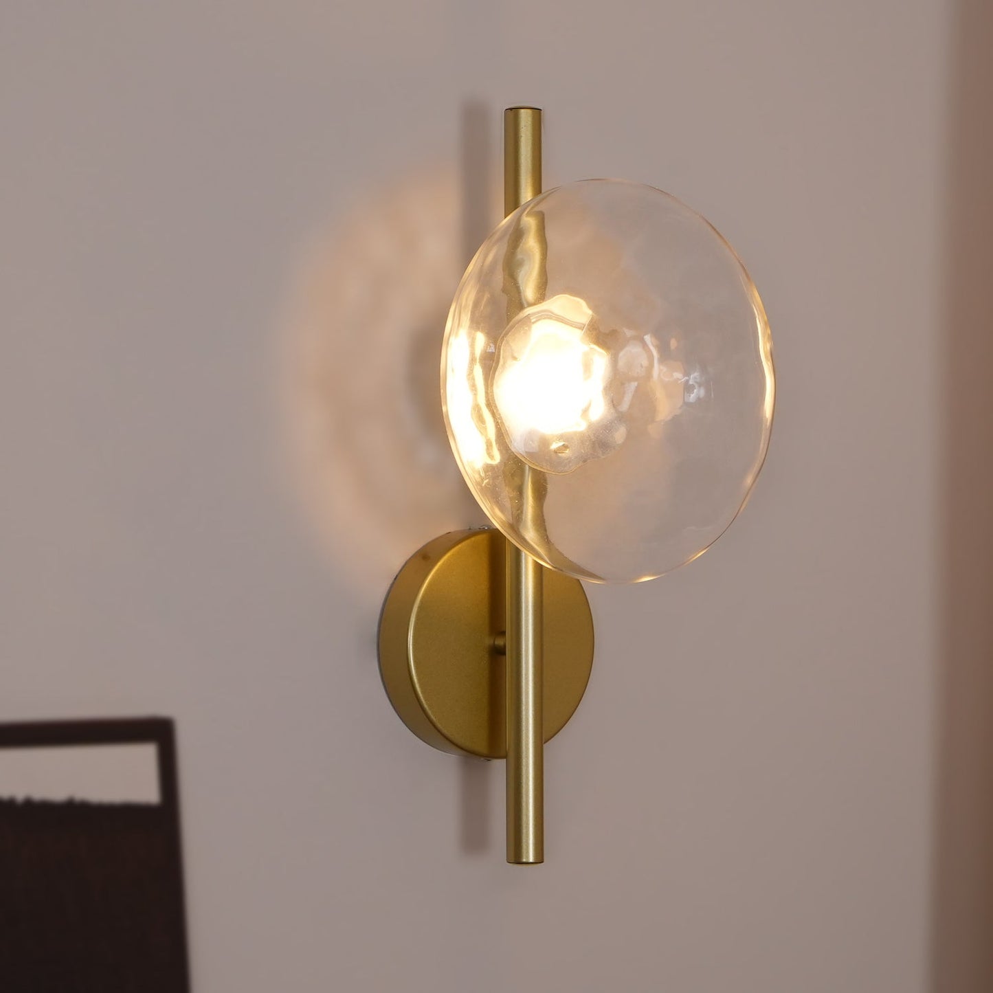 Esmeree Ripple Glass Wall Light