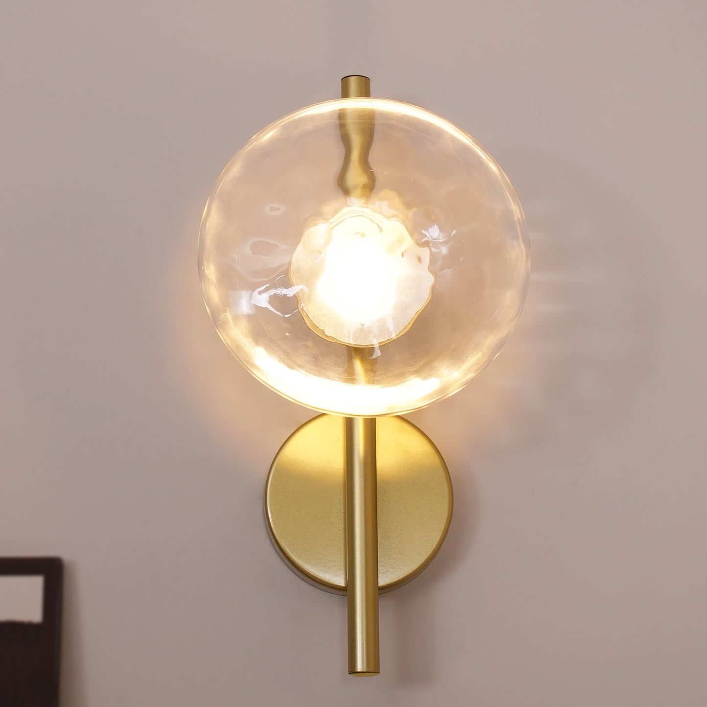 Esmeree Ripple Glass Wall Light