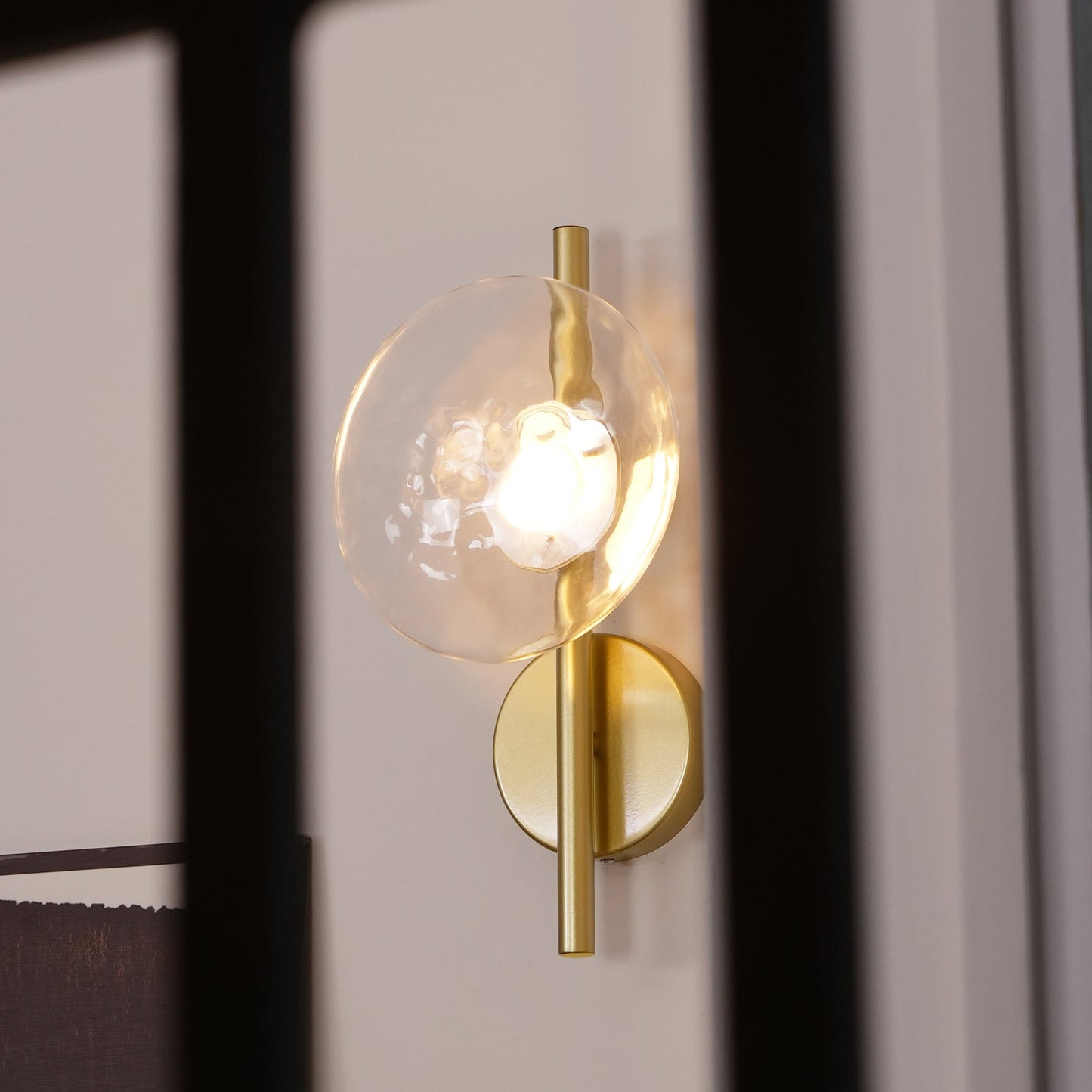 Esmeree Ripple Glass Wall Light