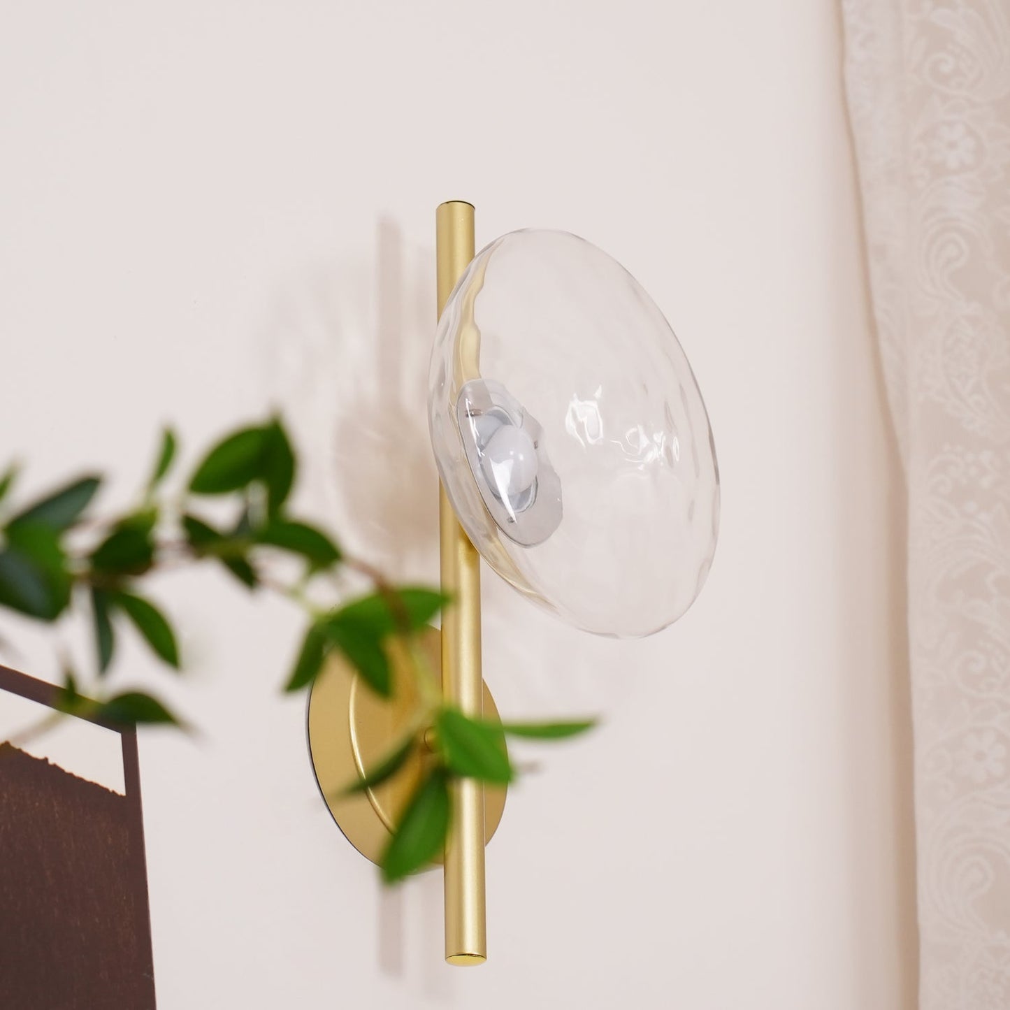 Esmeree Ripple Glass Wall Light