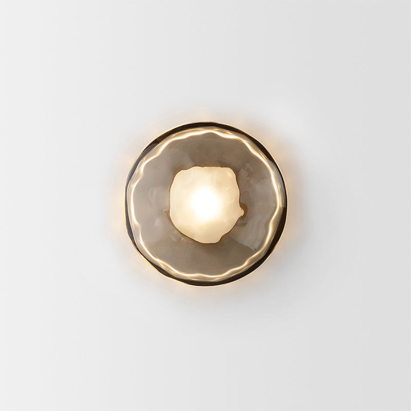 Esmeree Ripple Glass Wall Light