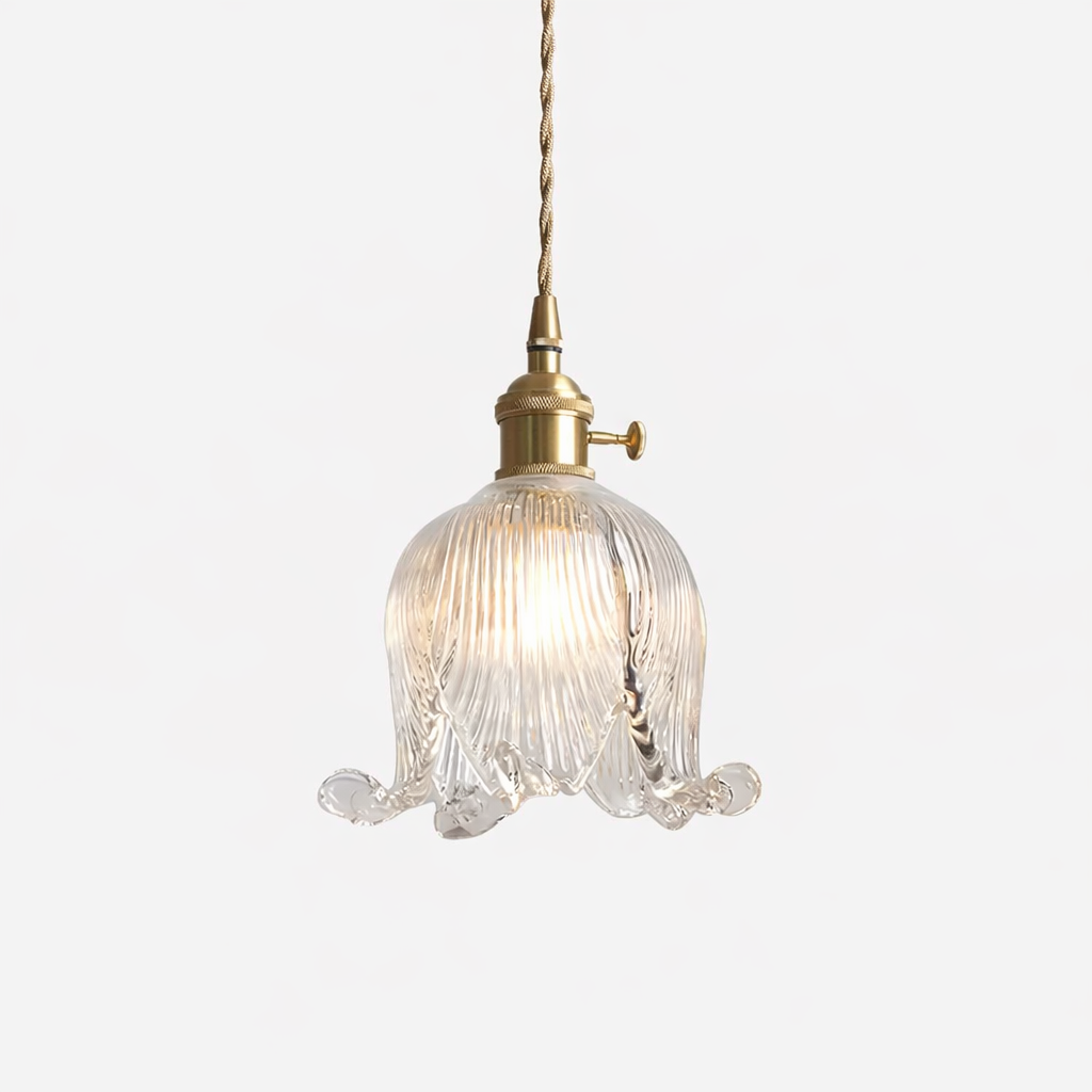 Loras Flower Blossom Glass Pendant Light