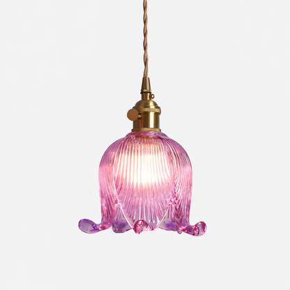 Loras Flower Blossom Glass Pendant Light