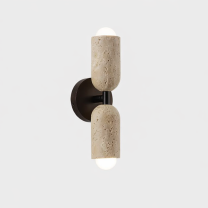 Siya Travertine Stone Wall Sconce Light