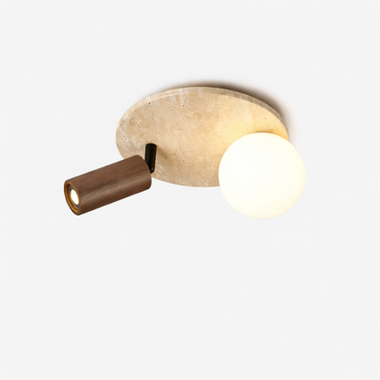 Siya Travertine Stone Ceiling Lamp Light