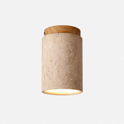 Siya Travertine Stone Ceiling Lamp Light