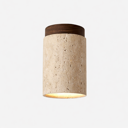 Siya Travertine Stone Ceiling Lamp Light