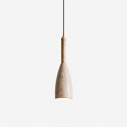 Siya Travertine Teardrop Pendant Light