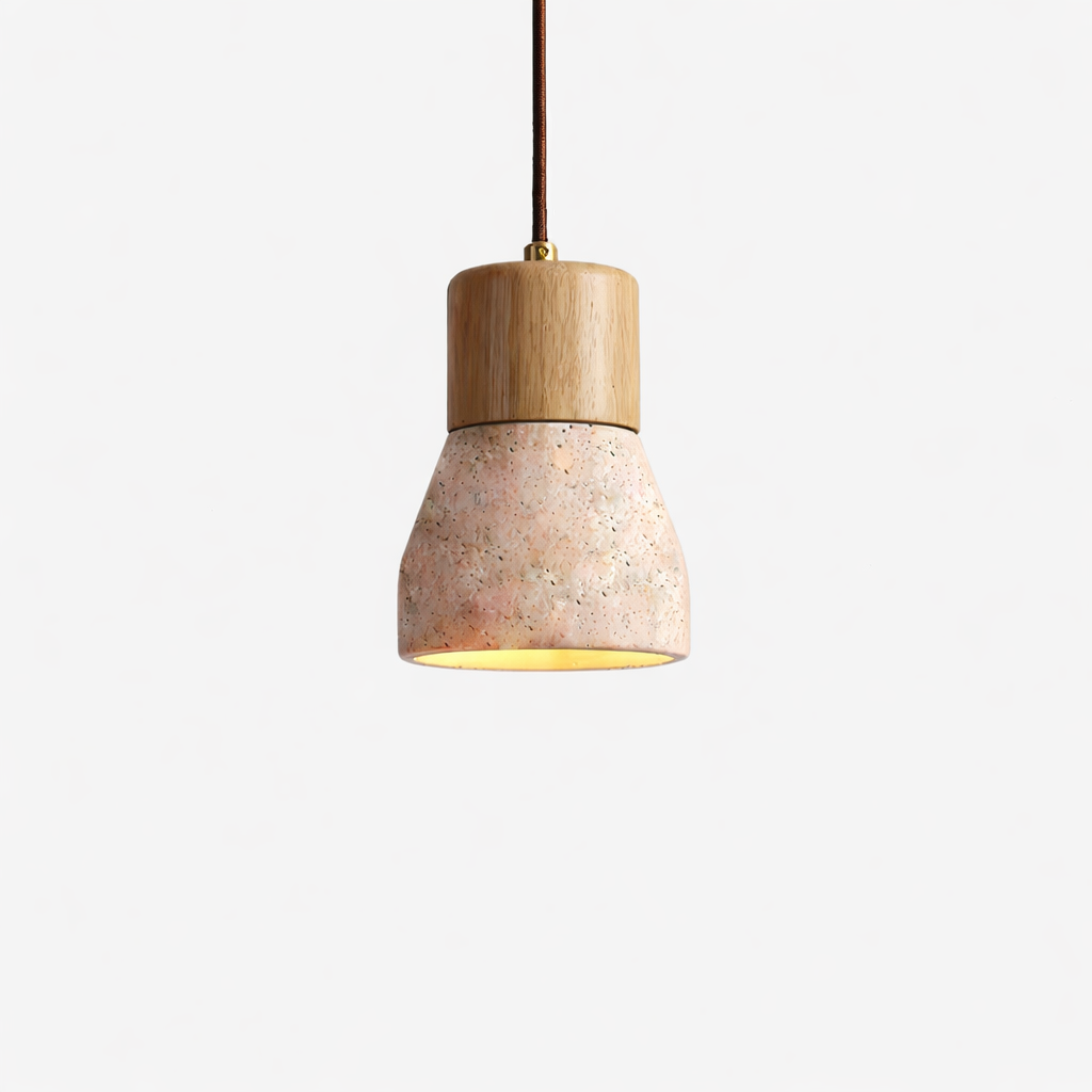 Siya Travertine Stone Pendant Light
