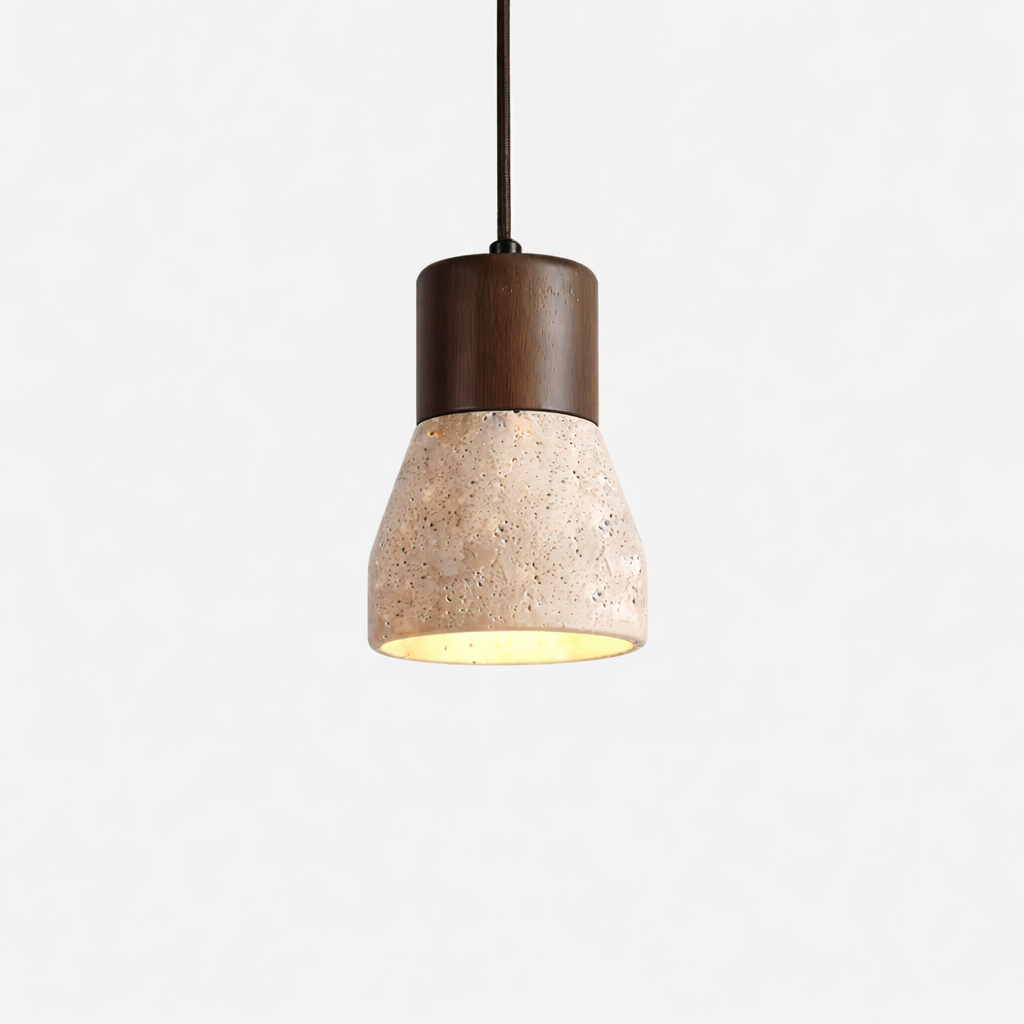 Siya Travertine Stone Pendant Light