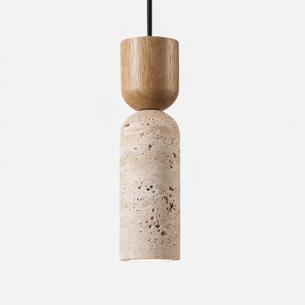 Siya Travertine Stone Pendant Light