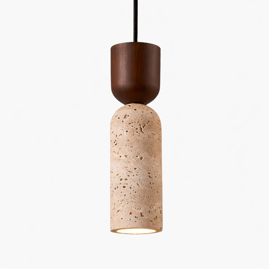 Siya Travertine Stone Pendant Light
