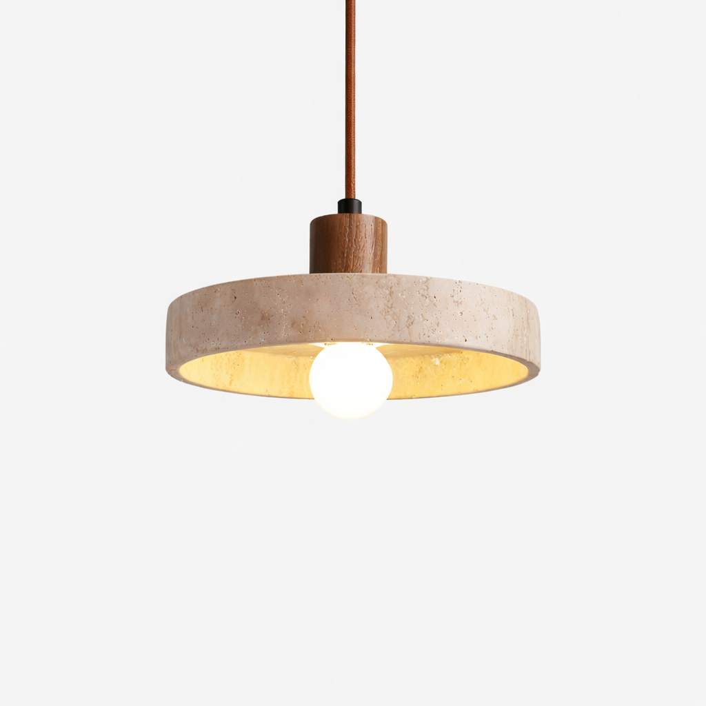 Siya Travertine Stone Pendant Light