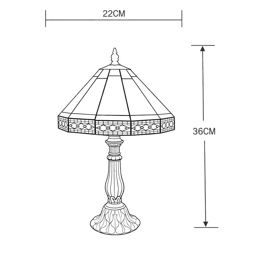 Avon Tiffany Stained Glass Light