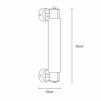 Arvix Wall Mounted Alabaster Cylinder Light