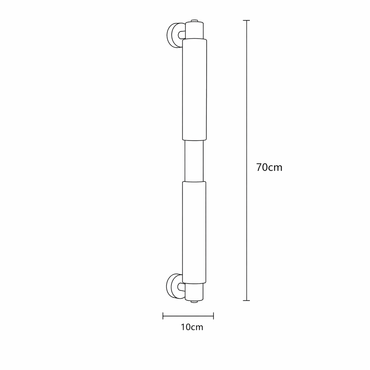 Arvix Wall Mounted Alabaster Cylinder Light