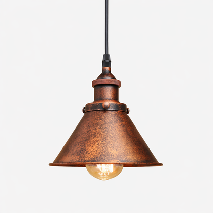 Hudson Rustic Metal Pendant Light