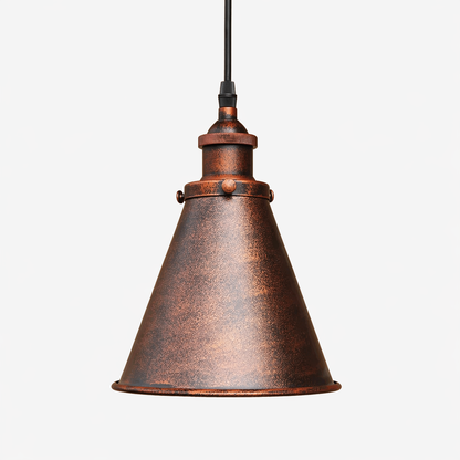 Hudson Rustic Metal Pendant Light