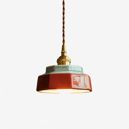 Hudson Vintage Style Ceramic Pendant Light