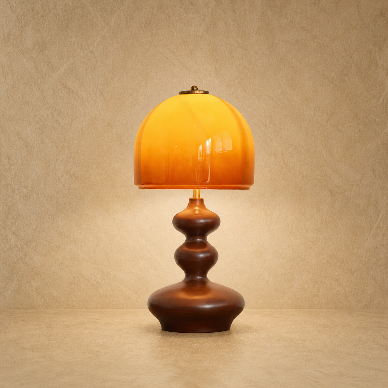 Velora Sculpted Glass Table Lamp