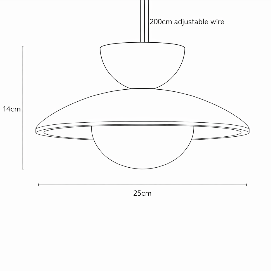 Siya Travertine Stone Pendant Light