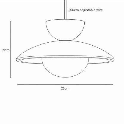 Siya Travertine Stone Pendant Light