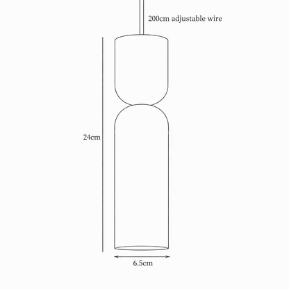 Siya Travertine Stone Pendant Light