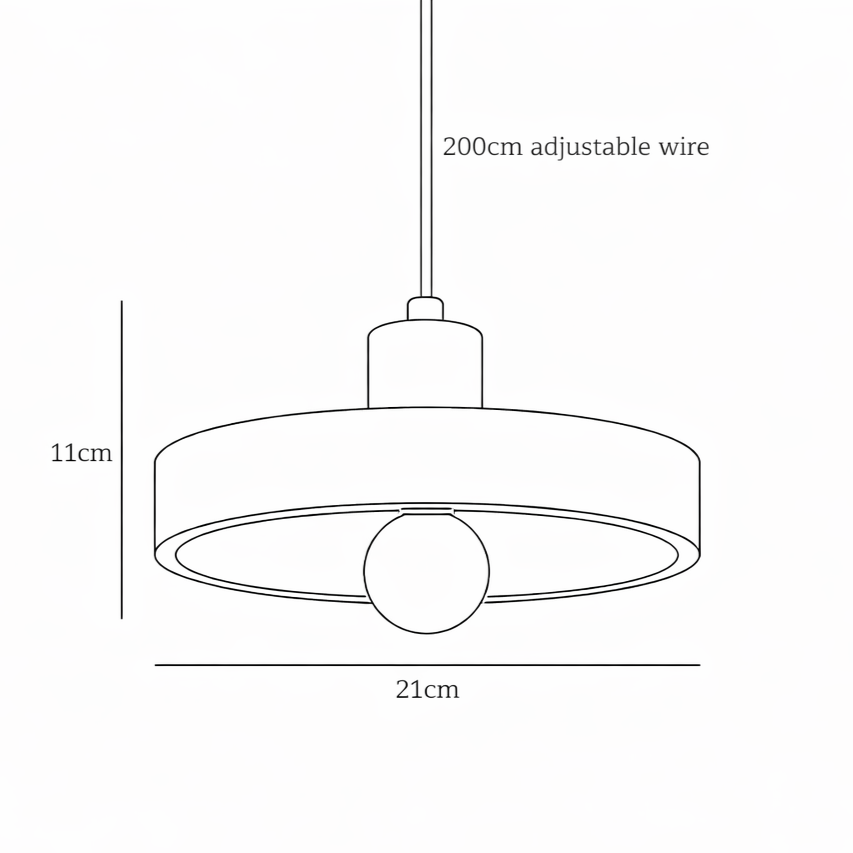 Siya Travertine Stone Pendant Light