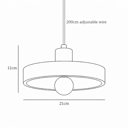 Siya Travertine Stone Pendant Light