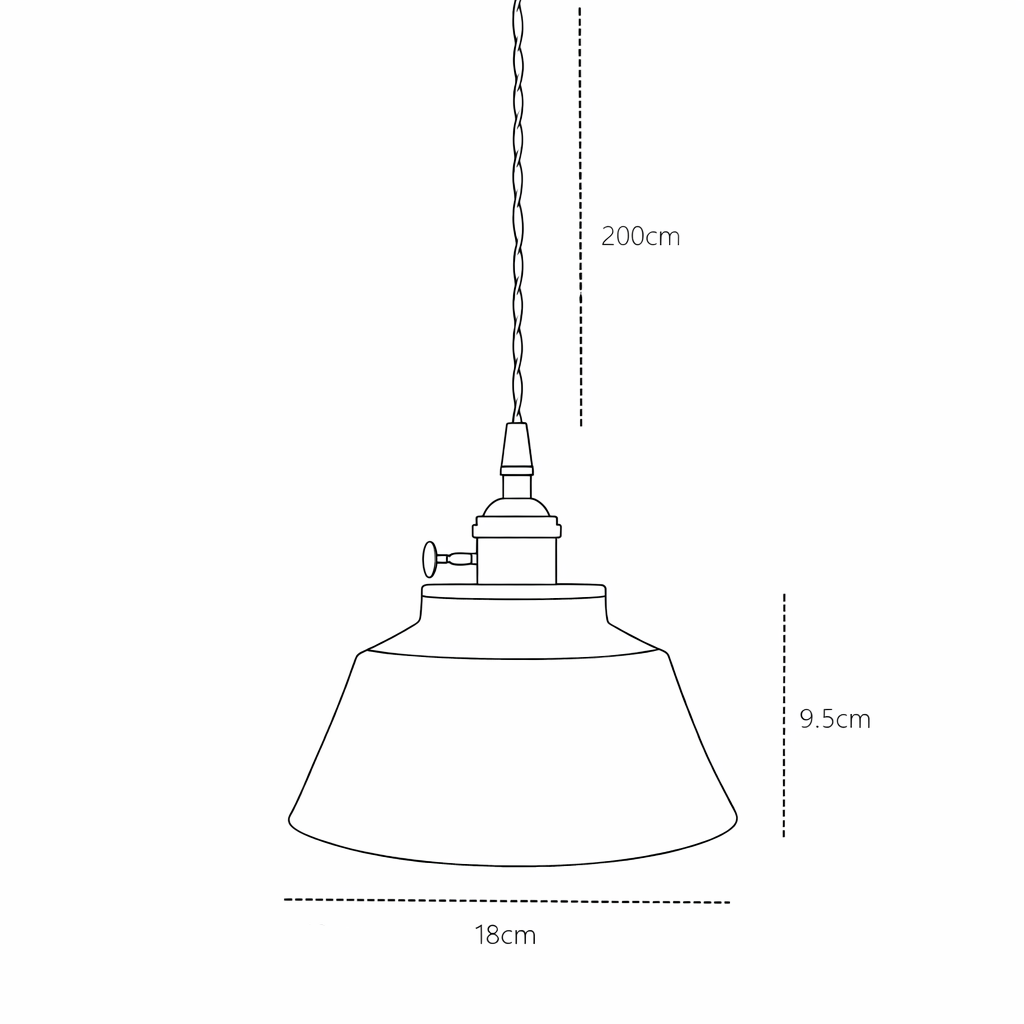 Hudson Vintage Ceramic Pendant Light