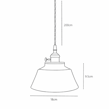 Hudson Vintage Ceramic Pendant Light