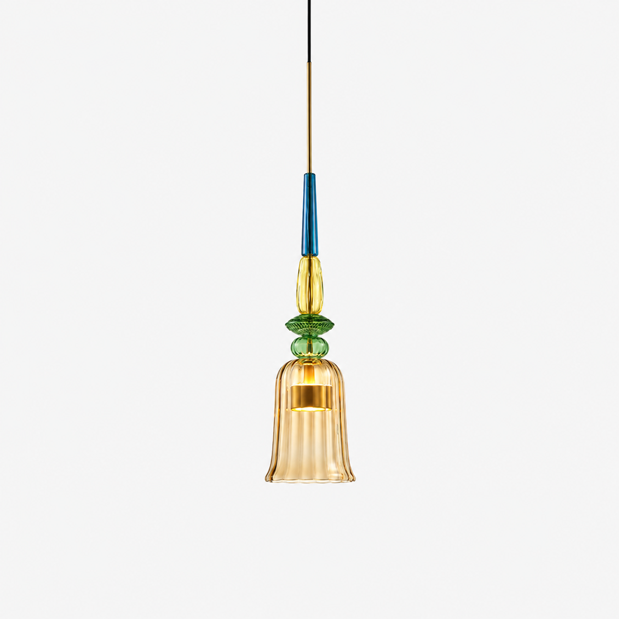Colorful Glass LED Pendant Light