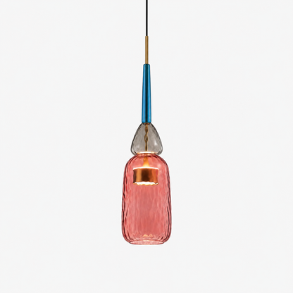 Colorful Glass LED Pendant Light