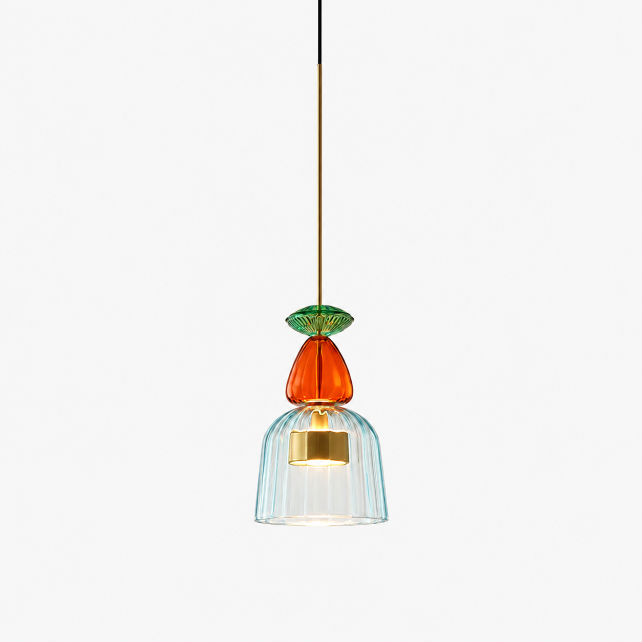 Colorful Glass LED Pendant Light