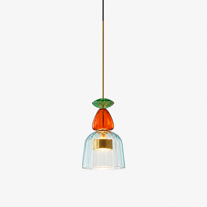 Colorful Glass LED Pendant Light