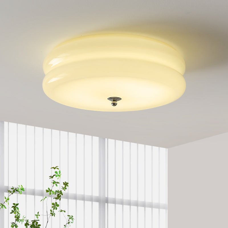 Cressida Ribbed Flush Ceiling Lamp