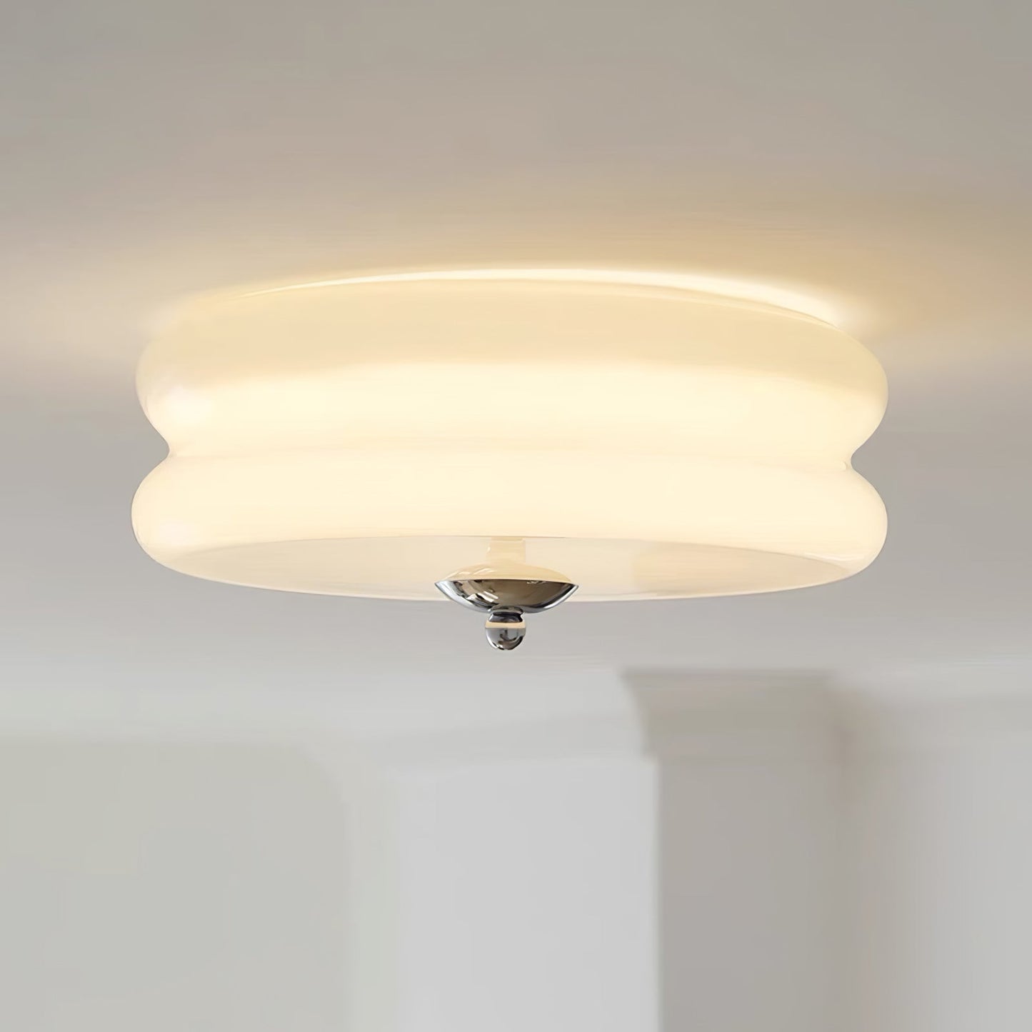 Cressida Ribbed Flush Ceiling Lamp