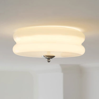 Cressida Ribbed Flush Ceiling Lamp