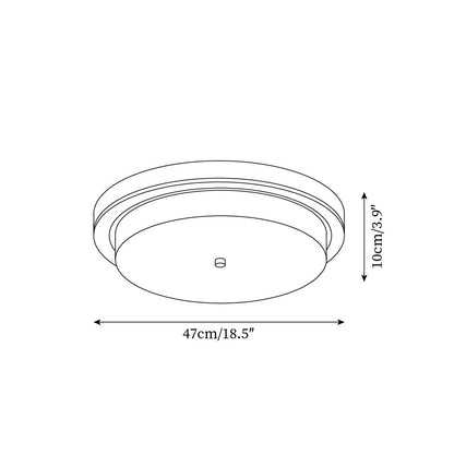 Evonne Ripple Glass Ceiling Light