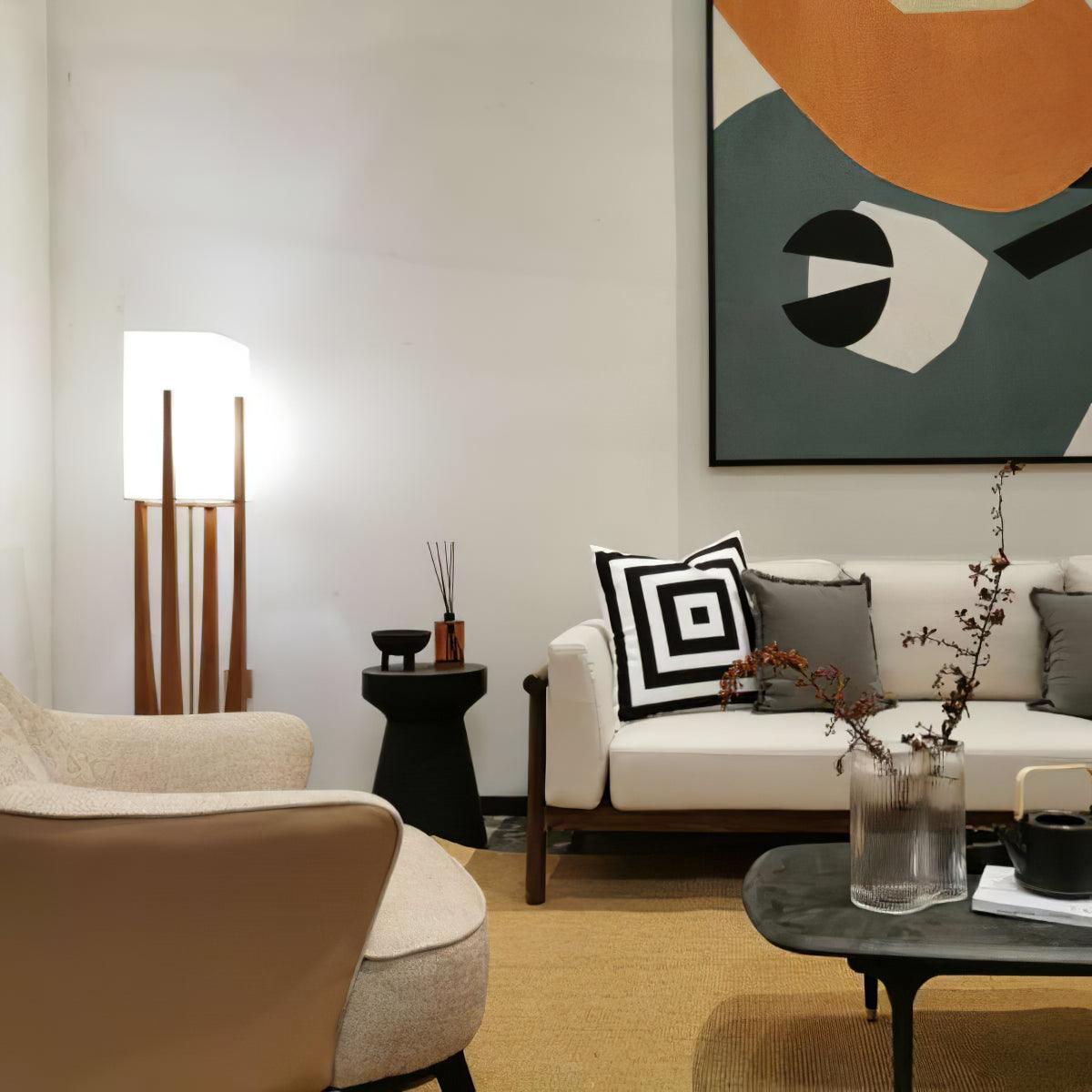 Varelle Vintage Fabric Floor Lamp