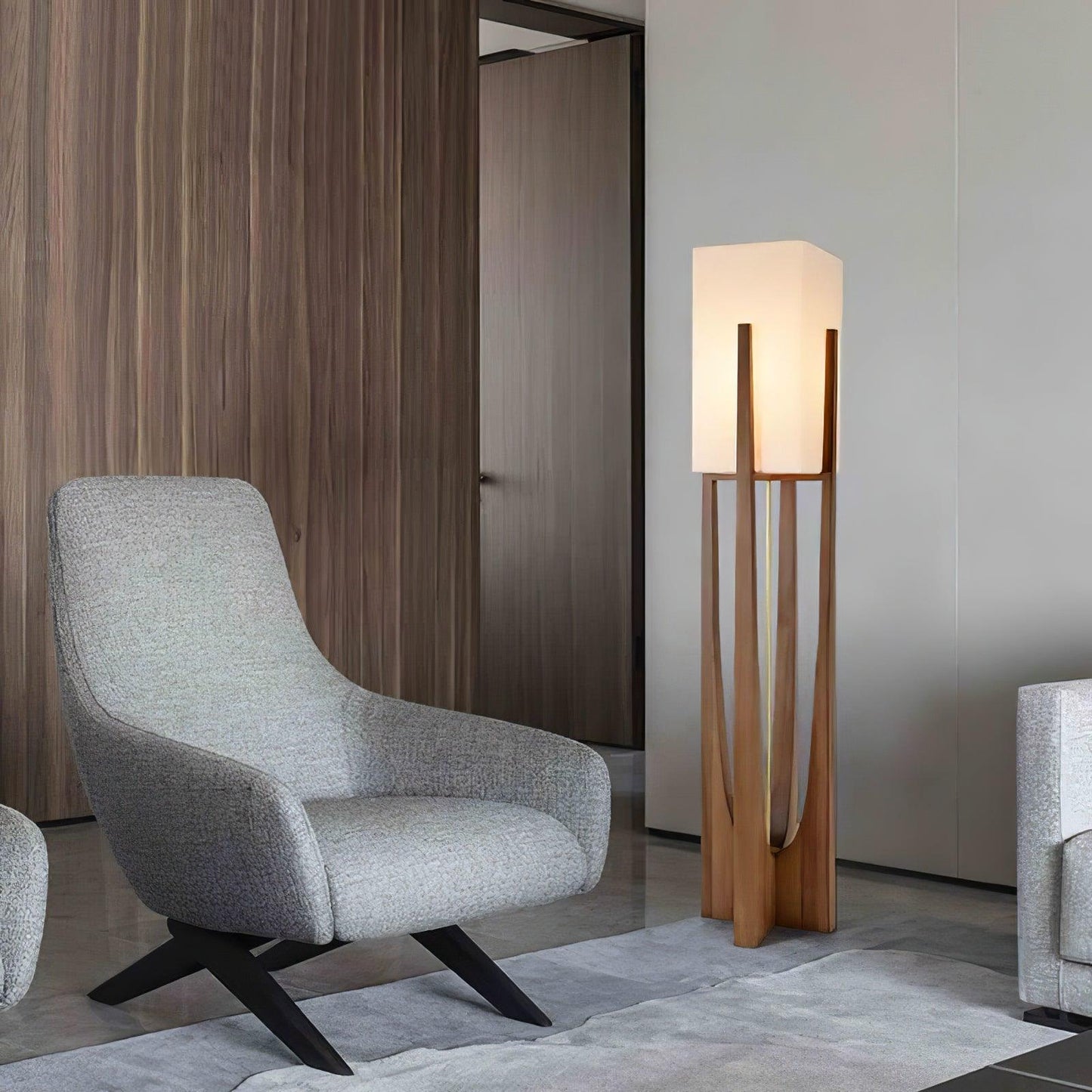 Varelle Vintage Fabric Floor Lamp
