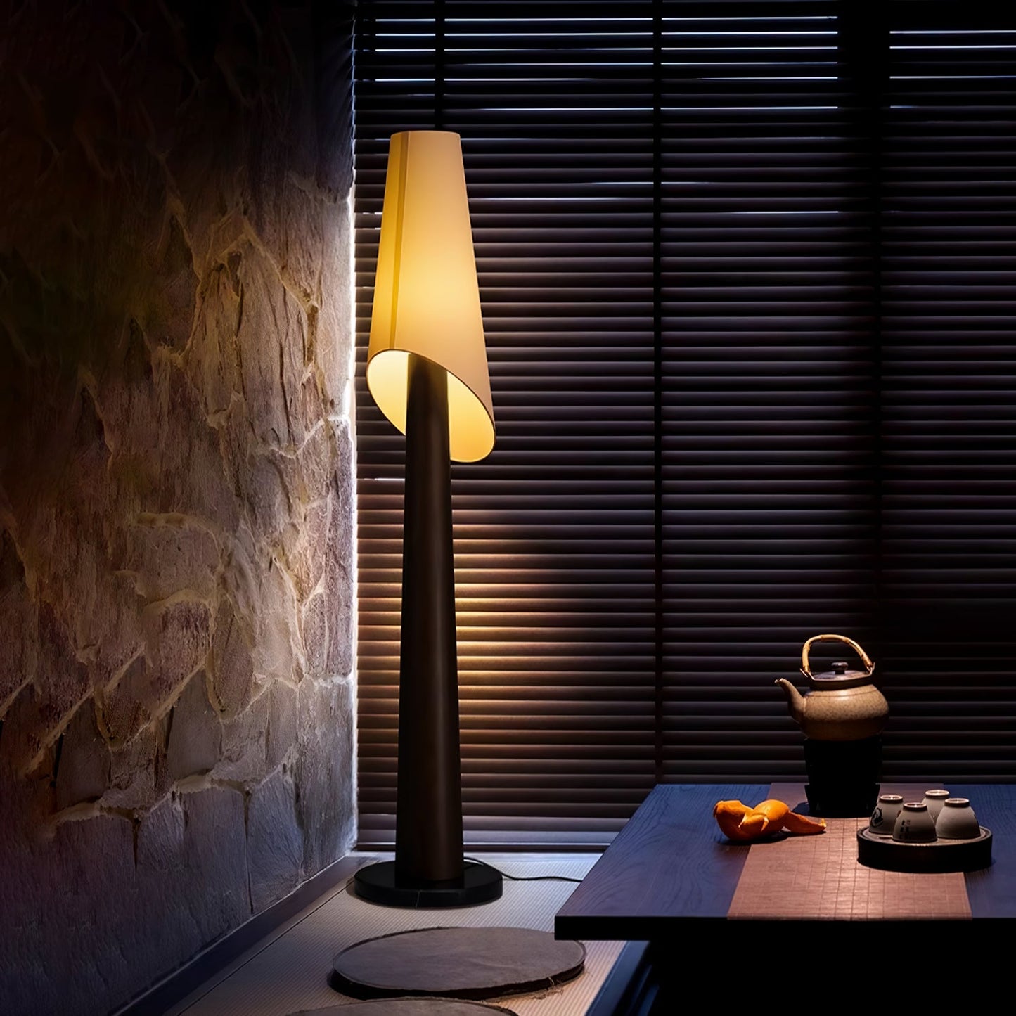 Varelle Wooden Floor Lamp
