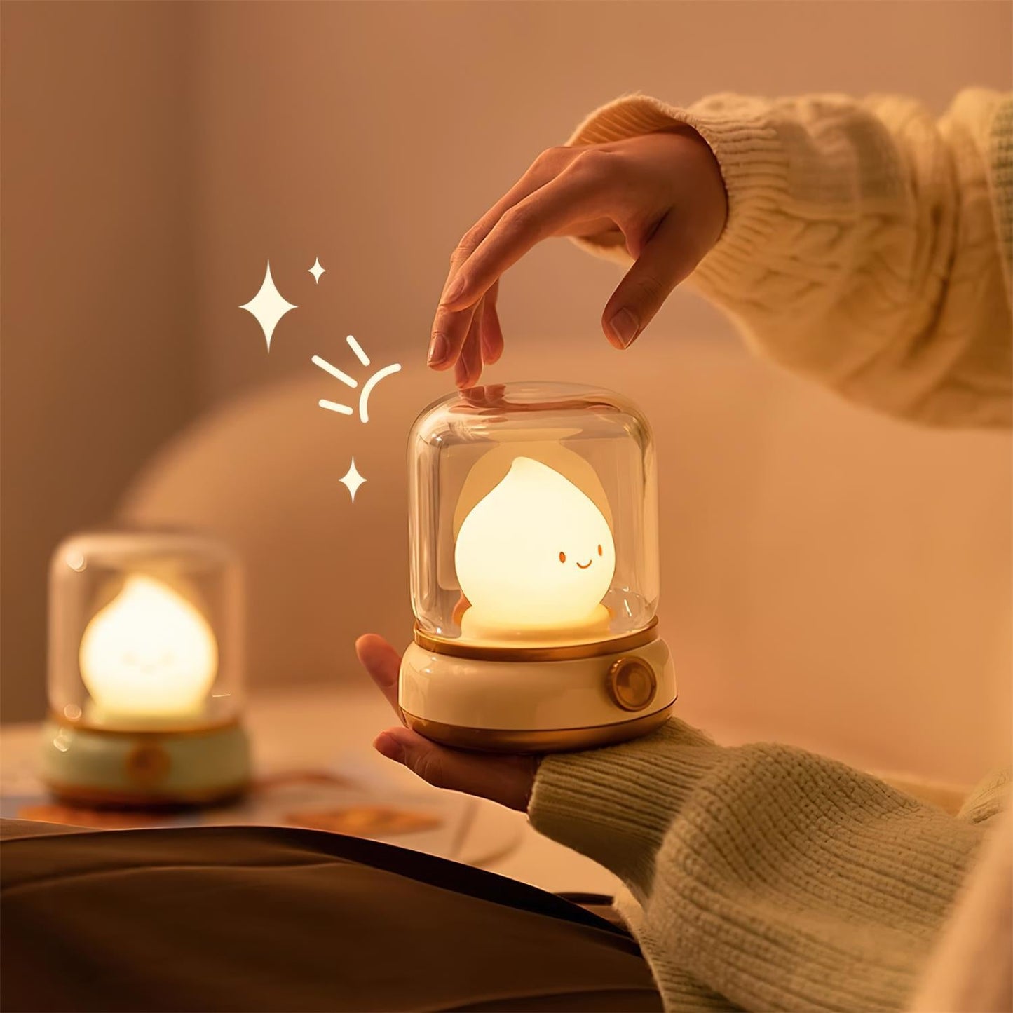Cute Flame LED Night Light