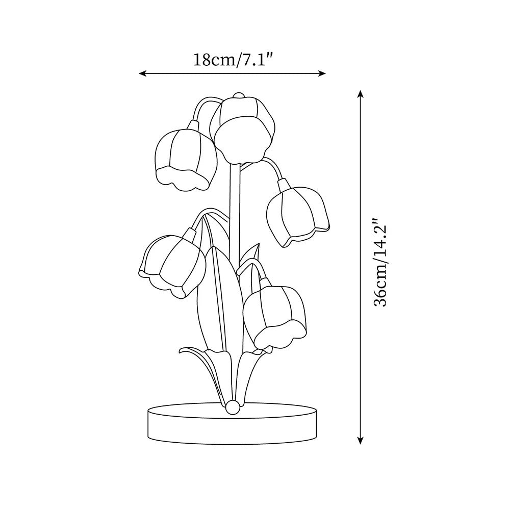Floras Orchid Table Lamp