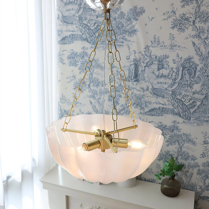 Arlette Frosted Bowl Pendant Light