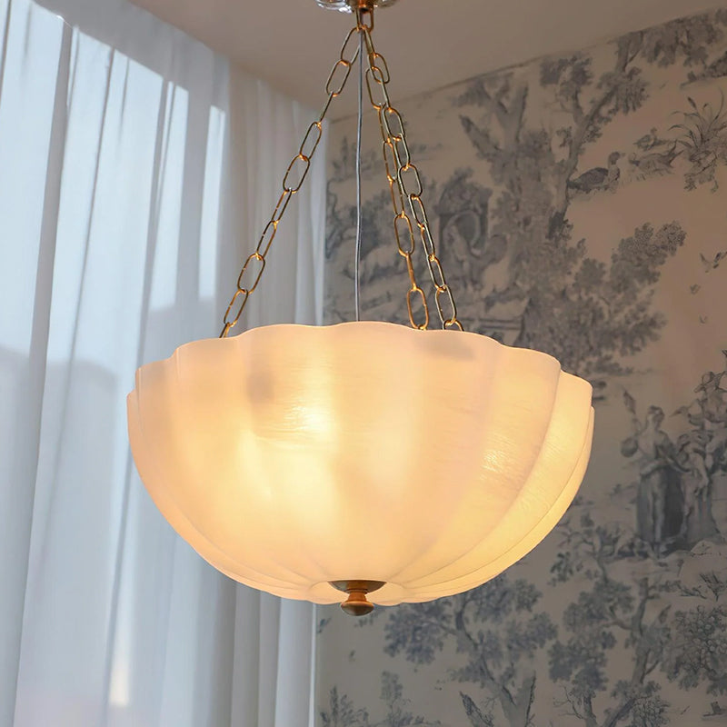 Arlette Frosted Bowl Pendant Light