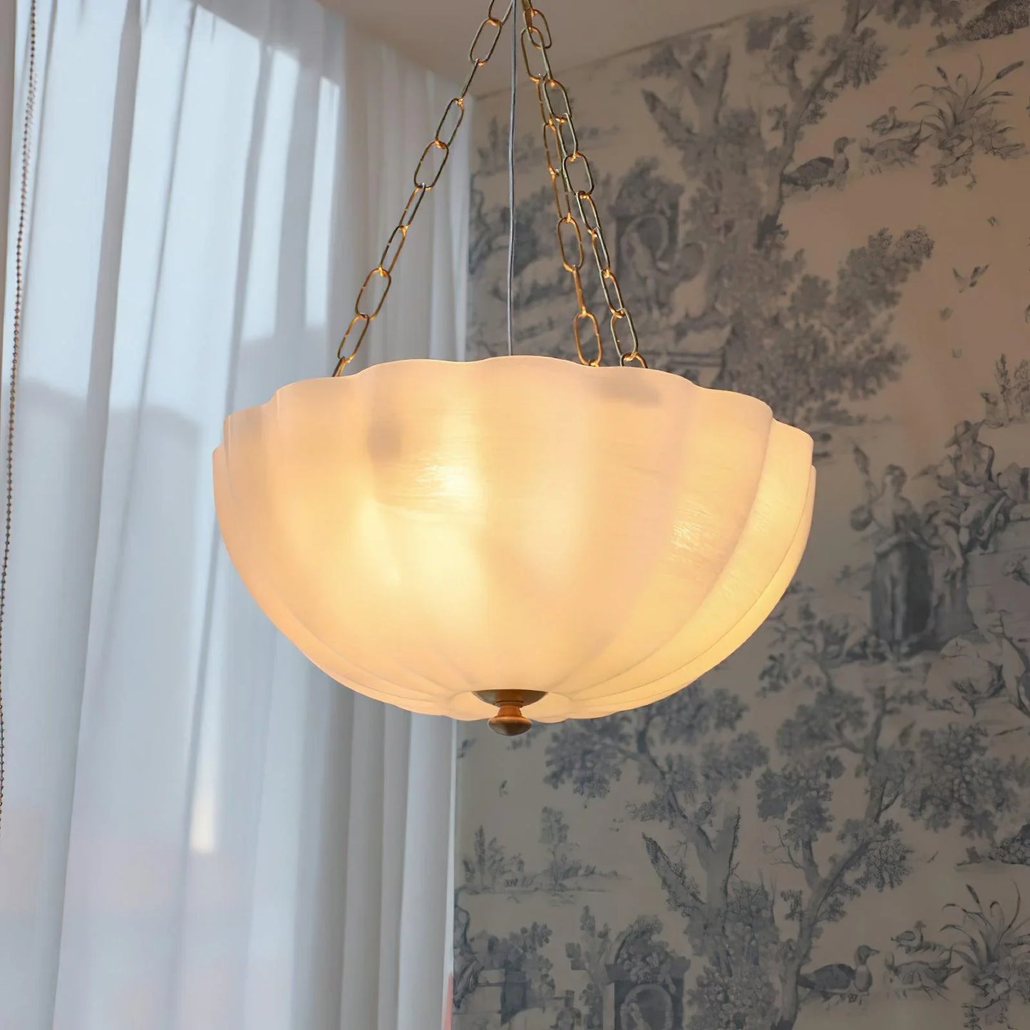 Arlette Frosted Bowl Pendant Light