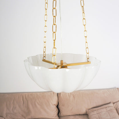 Arlette Frosted Bowl Pendant Light