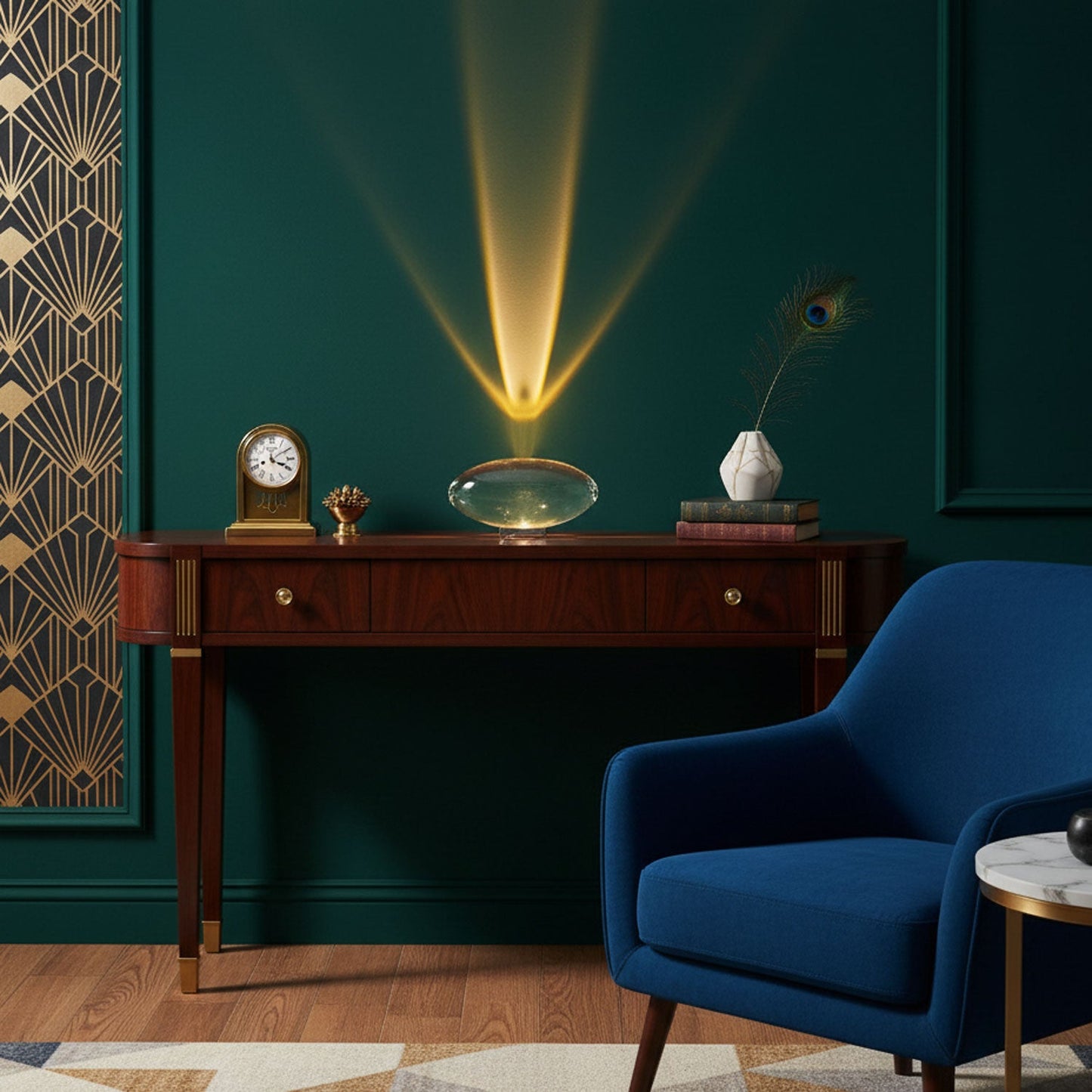 Atoms Glass Table Lamp